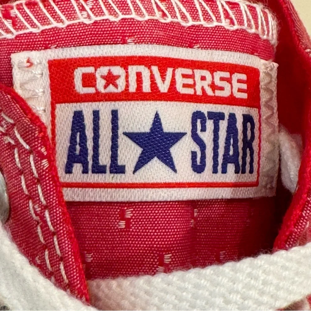 Converse Womens Chuck Taylor All Star Dainty Ox Sneakers Casino Red